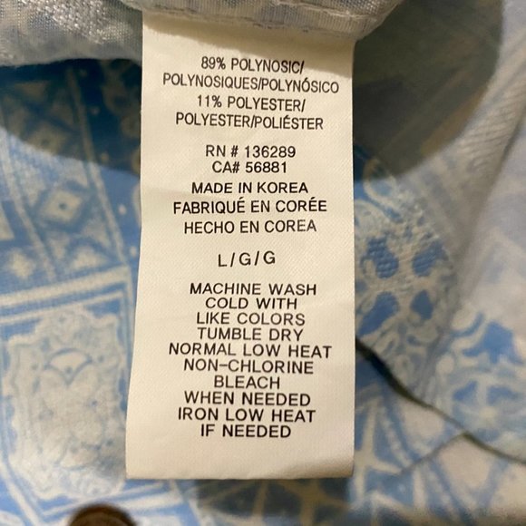 *NOT FOR SALE/SOLD* Jack O'Neill Button Down Short Sleeve Shirt (Sz L) - Picture 4 of 4